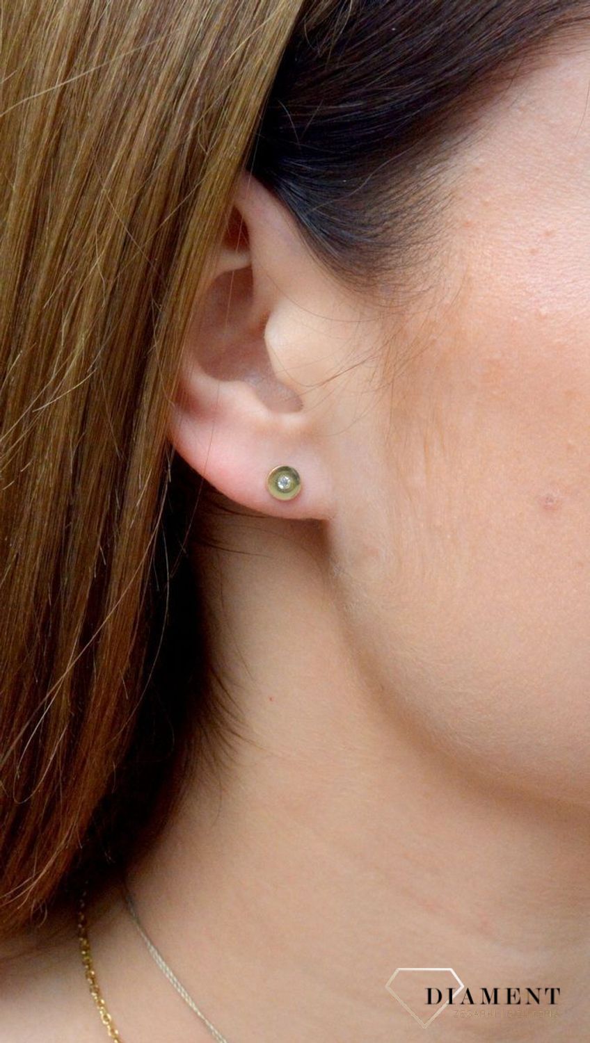 Złote kolczyki z cyrkonią wkrętki KL 5726 585.jpg